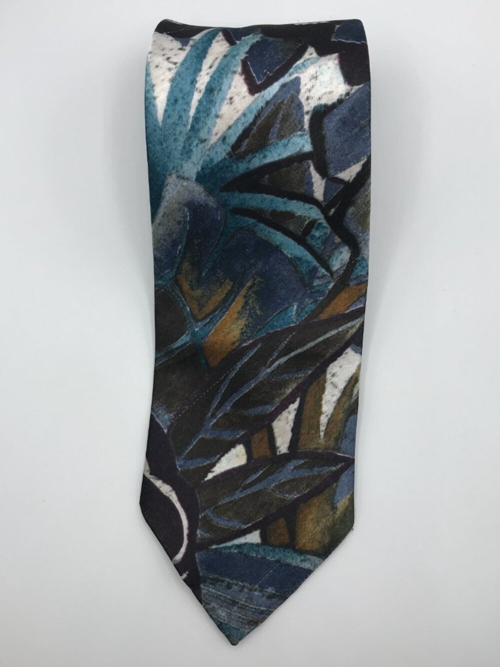 Wembley Men's Multicolor 100% Polyester 4" X 59" Tie Made In U.S.A. Vintage